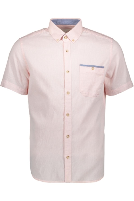 Tom Tailor fitted structured slubyarn shi